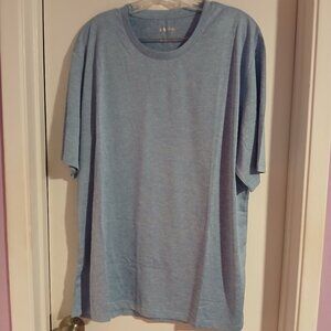 Men's Moisture Wicking Workout Tee Blue NWOT  XL